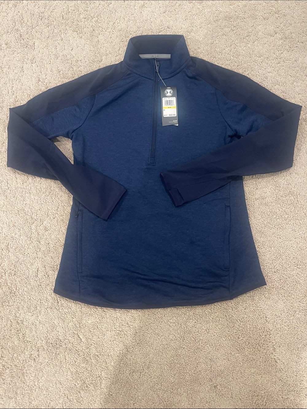 Under Armour Navy & Dark Navy Half-Zip Pullover